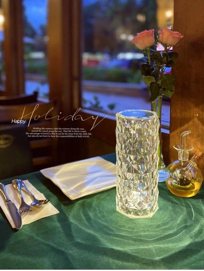 Rose Diamond Touch Lamp
