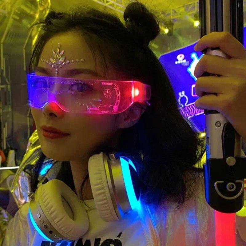 Cyberpunk Neon Glasses