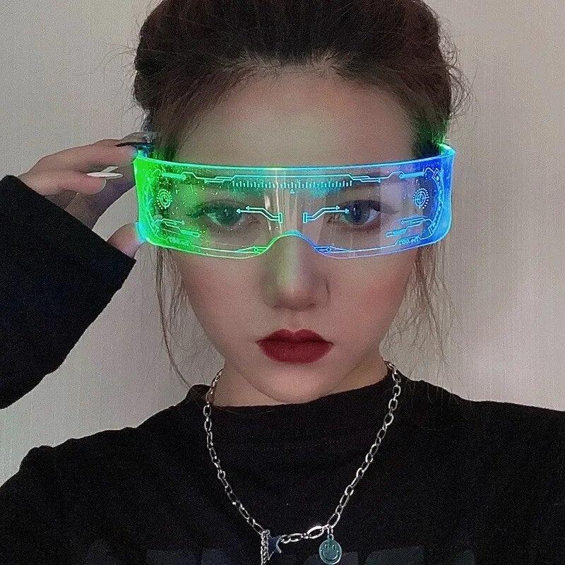 Cyberpunk Neon Glasses