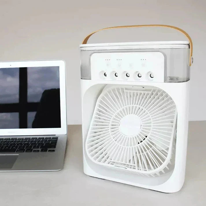 Portable AC Cooling Fan ❄️ | 5-in-1 Mini Air Conditioner & Humidifier