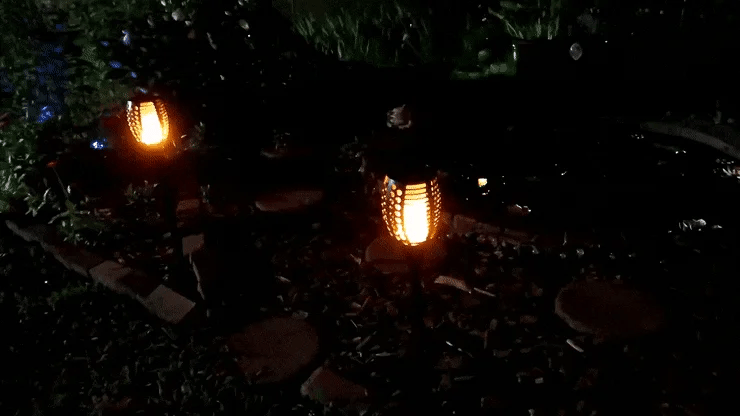Solar Flame Flickering Lamp Waterproof