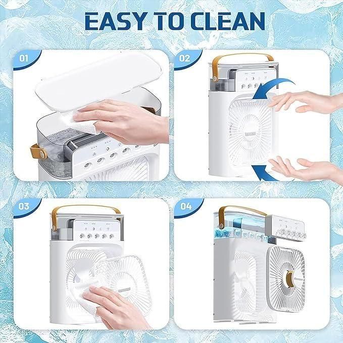 Portable AC Cooling Fan ❄️ | 5-in-1 Mini Air Conditioner & Humidifier
