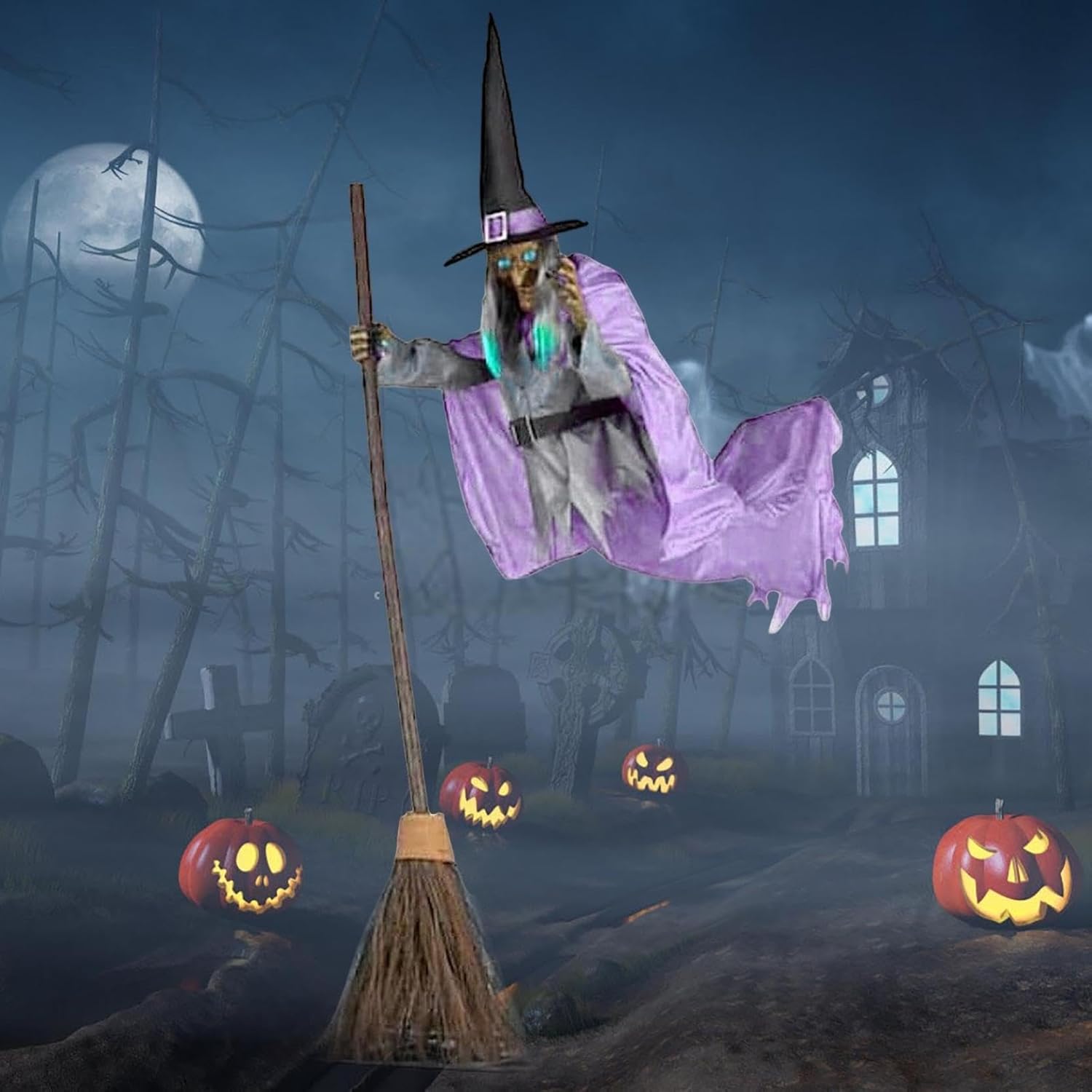 Flying Witch Animated Prop