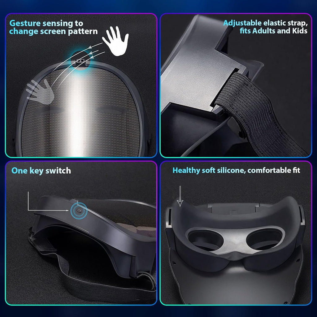 Programmable LED Face Mask