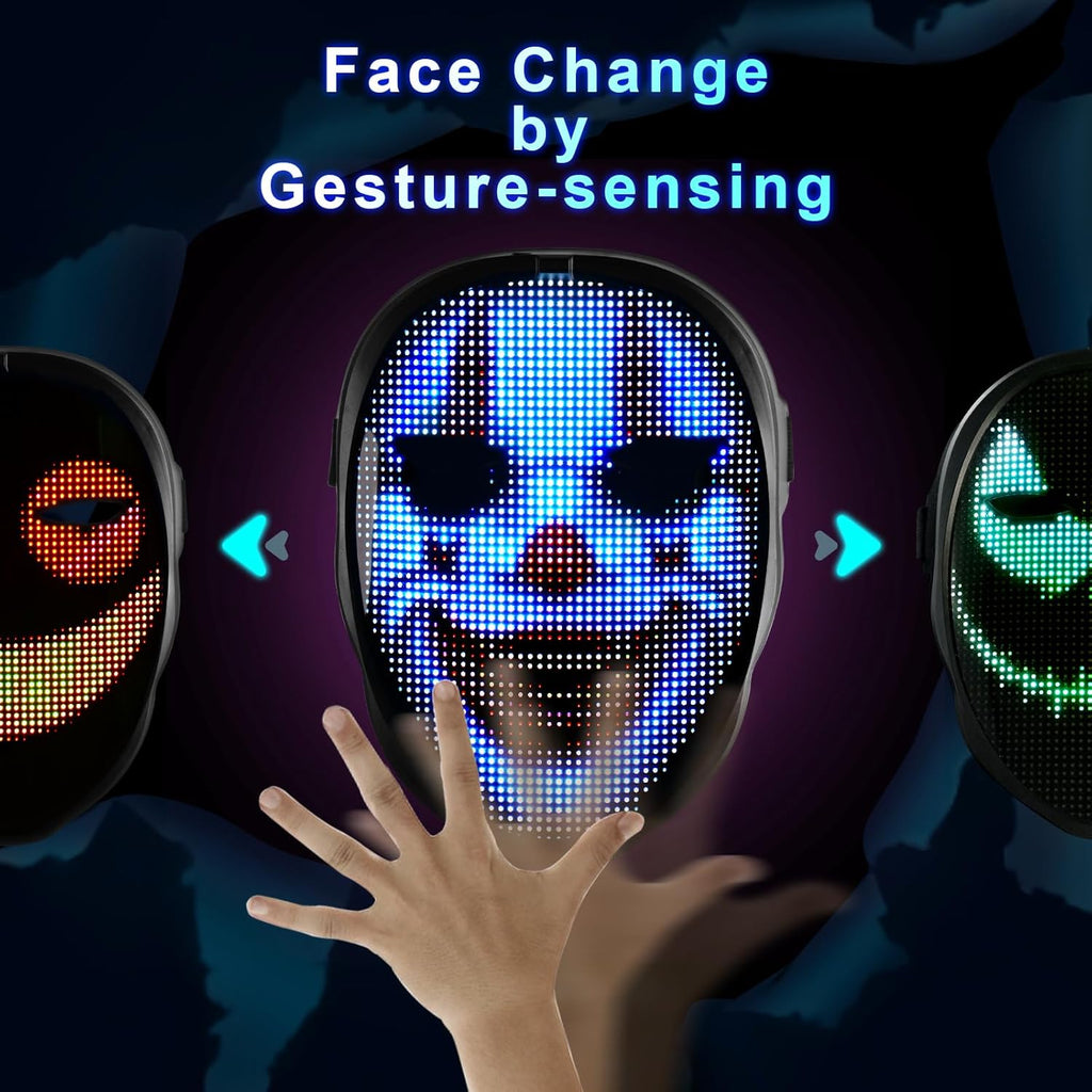 Programmable LED Face Mask