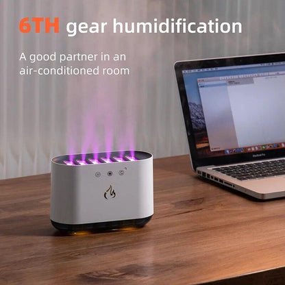 Dynamic Music Ultrasound Flame Humidifier