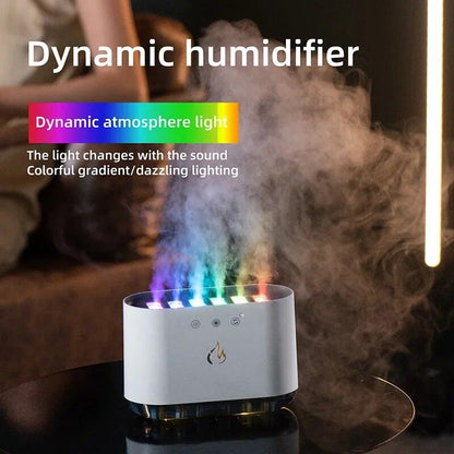 Dynamic Music Ultrasound Flame Humidifier