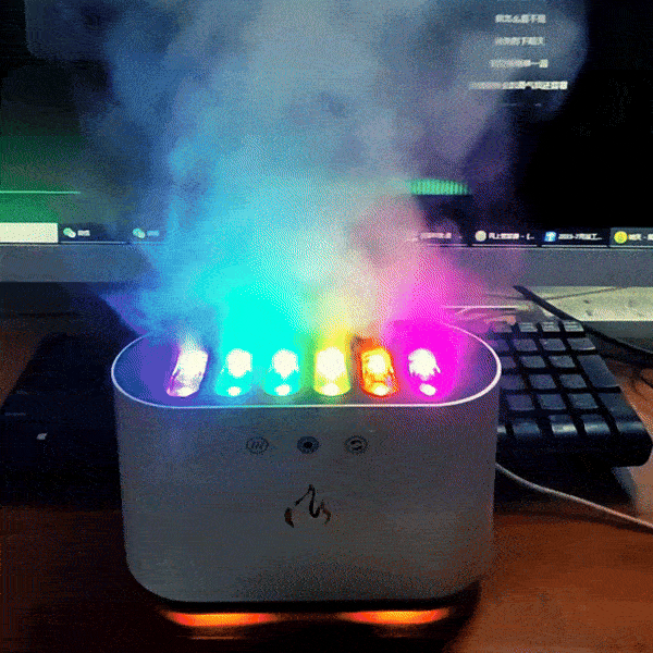 Dynamic Music Ultrasound Flame Humidifier