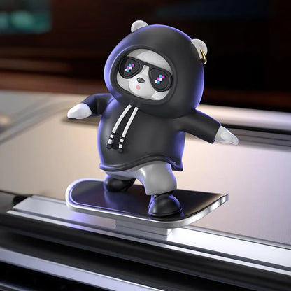 Skateboarding Bear Car Decor | Fun Car Interior Decoration | Cute Dashboard Ornament