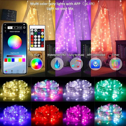 Smart Fairy String Light 10M | RGB Music-Sync LED Lights for Home & Events