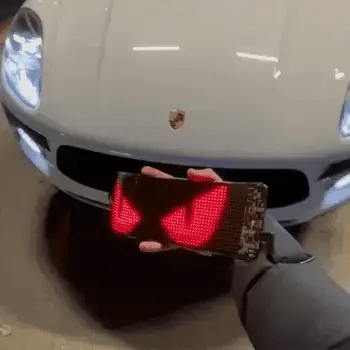 Flexible LED Matrix Panel Light – Bluetooth Programmable Car LED Display & Devil Eye Effect