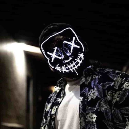 LED Halloween mask
