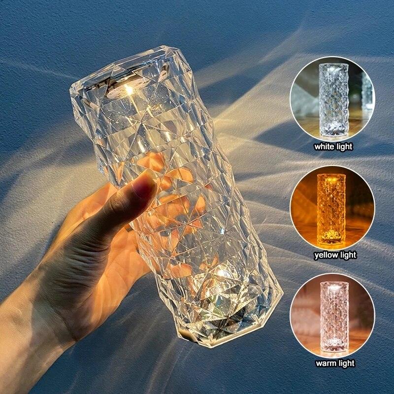 Rose Diamond Touch Lamp