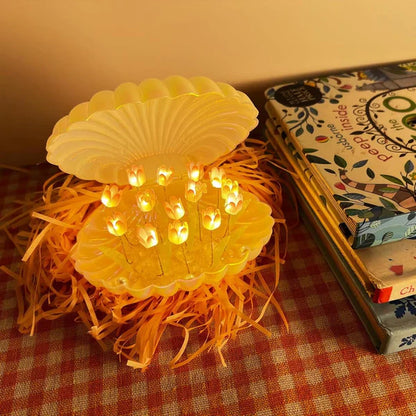 DIY Pearl Tulip Lamp | Elegant Night Light for Eternal Charm 🌷✨