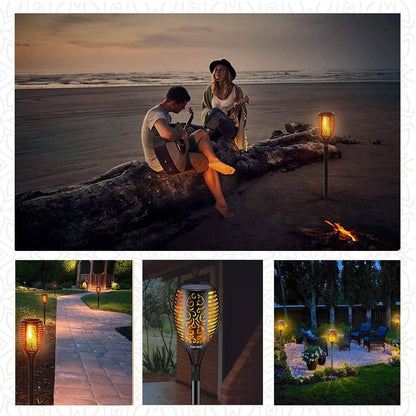 Solar Flame Flickering Lamp Waterproof