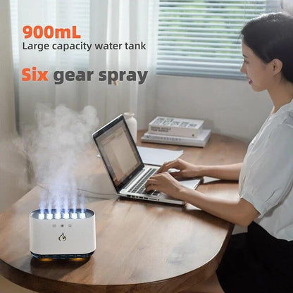 Dynamic Music Ultrasound Flame Humidifier